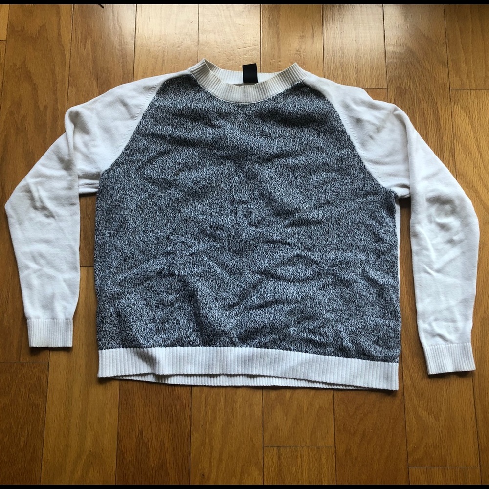 Gap Mock Neck Sweater Marled Colorblock